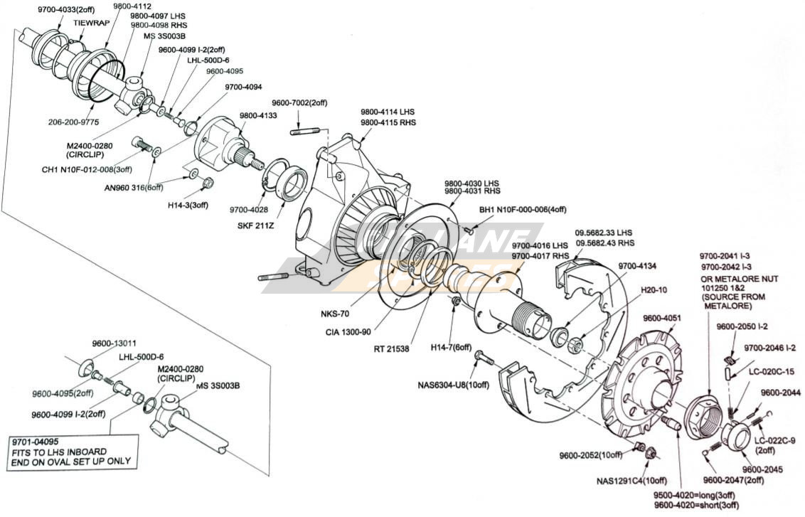 REAR UPRIGHT ASSY Diagram